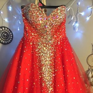 Red homecoming dress